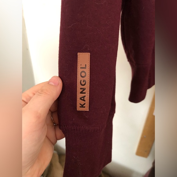 Burgundy Kangol hoodie - Picture 3 of 6